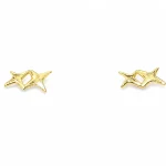 X-shaped stud earrings