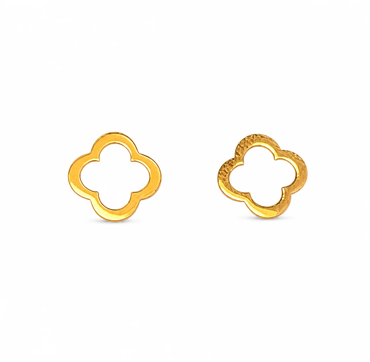گوشواره ونکلیف توخالی Hollow Van Cleef Earrings