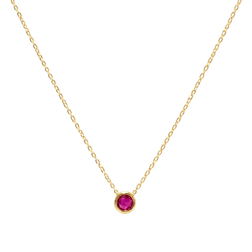گردنبند تک مارکو سرخابی Red Marco Single Necklace