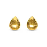 Mirror teardrop stud earrings