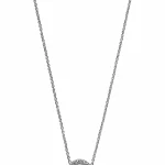 White Gemstone Spiral Ring Necklace