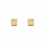 Small cube stud earrings