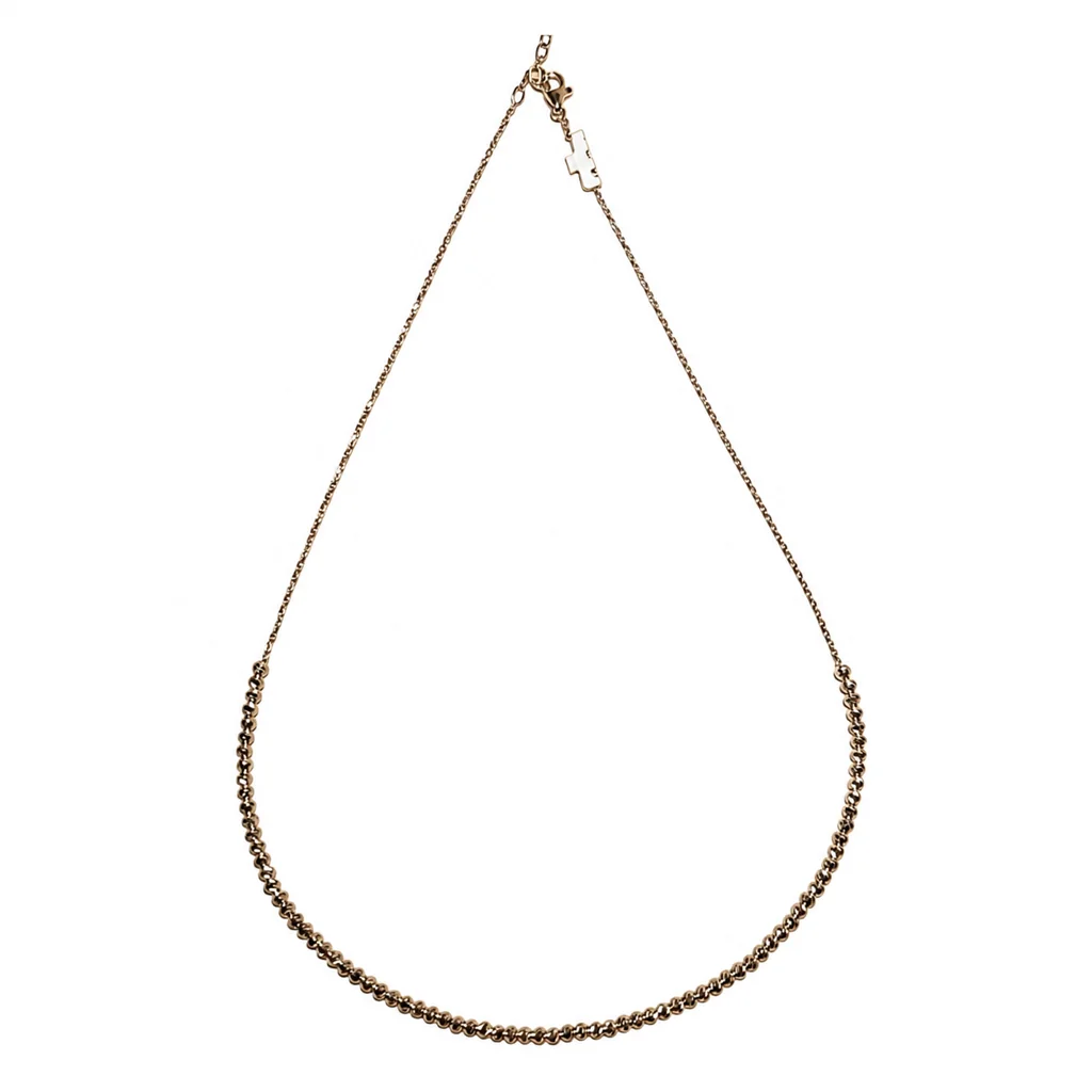 White semi-continuous Bernardo ball necklace