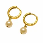 Pearl clip earrings