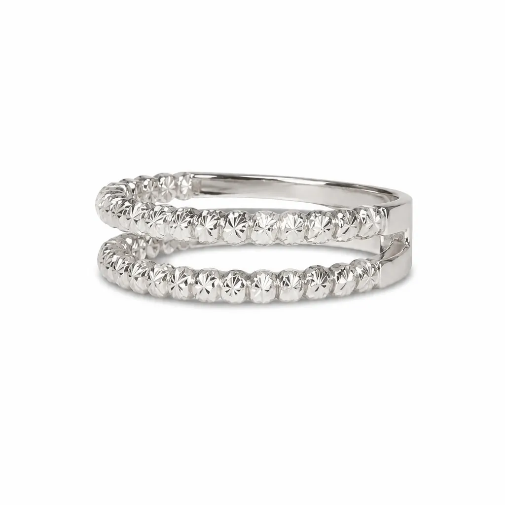 White Bernardo Ring