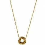Three-pronged profile necklace