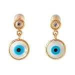 Spring Shell Eye Stud Earrings