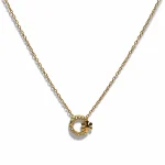 Gemstone and snowflake necklace