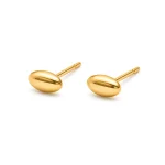 Music note stud earrings