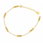 Three-piece two-tone Bernardo ball bracelet