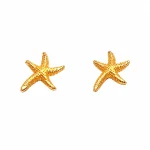 Delicate starfish stud earrings